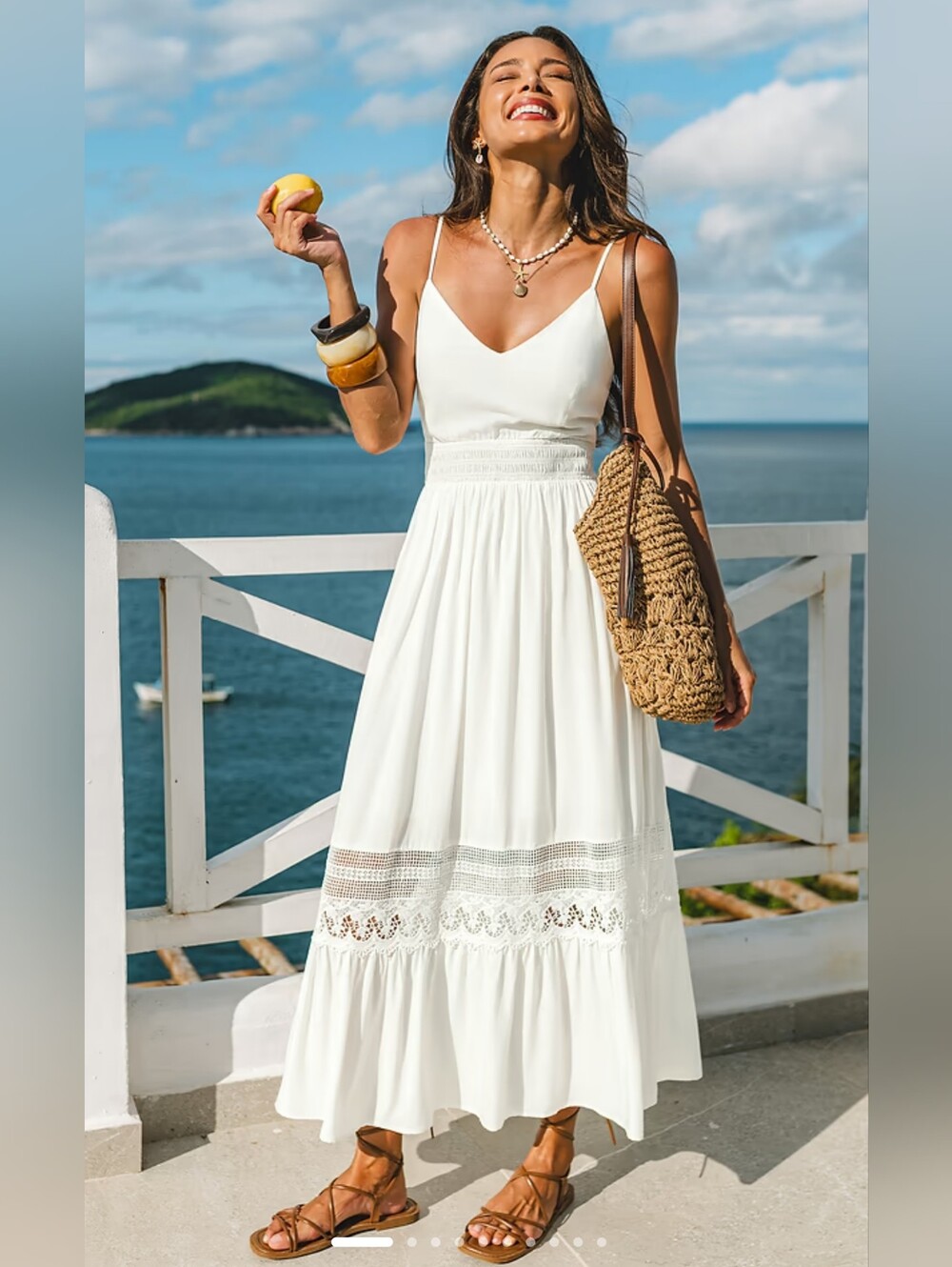 NWT Breathtaking White Maxi Dress Size Medium